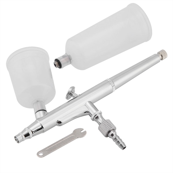 Dual Action Airbrush Kit Nål Stor Kapasitet Kopp Sprøytepistol Maling Kunst Sett Verktøy(0.2mm)