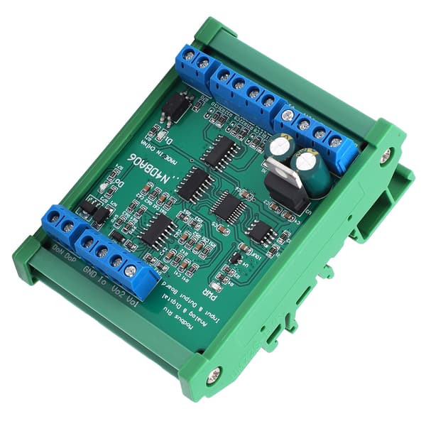 Analog Digital Input Output Modul med Skal 8-Kanal RS485 DC12V N4DBA06 14-34MA