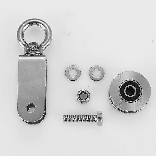 2-pack Kabelskivor Rostfritt Stål, Interna Lager, Skivor för Taljsystem, Lyftutrustning Rostfritt Stål 304 Industriella Hjul
