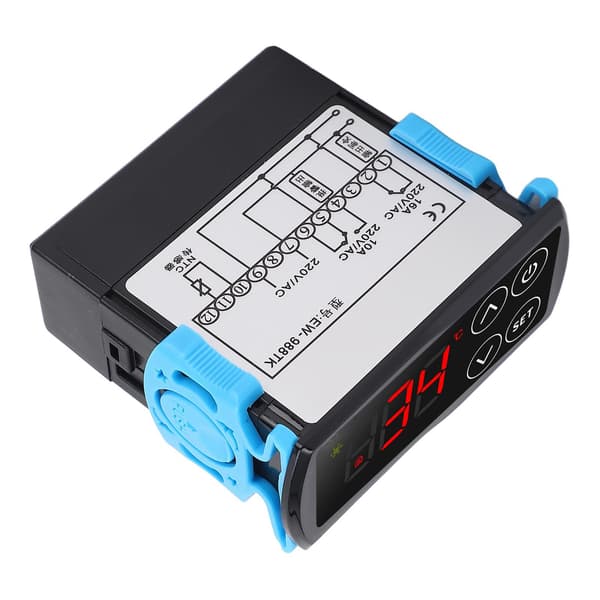 Pekskärmstermostat Digital Display Kylning Värme PID Temperaturregulator AC220V