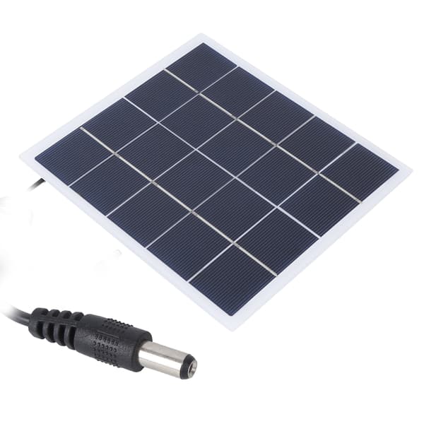 Udendørs bærbar 4W 5V polykrystal solcellepanel lamineret plade med DC-interface opladning 3.7V batteri havelampe