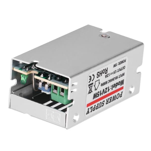 YY‑15‑12 Koblingsstrømforsyning Reguleret Transformer Driver til LED Strip Lys 15W 12V 1.25A