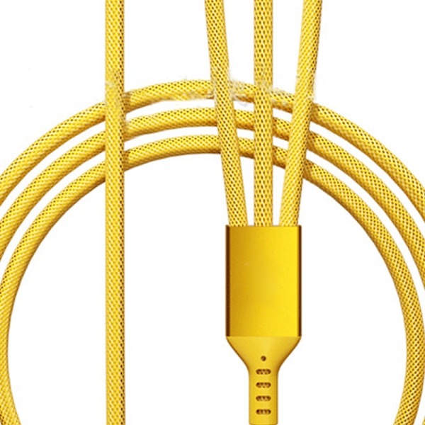 3 i 1 snabbladdningskabel nylonfläta 66W högeffekt effektiv universell adapter för IOS för Android och typ C Winnie The Pooh