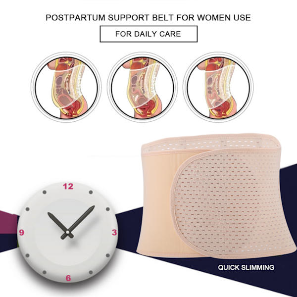 Postpartum slankende magebelte for kvinner, elastisk støttebelte for gravide, postpartum midjestøtte 02#