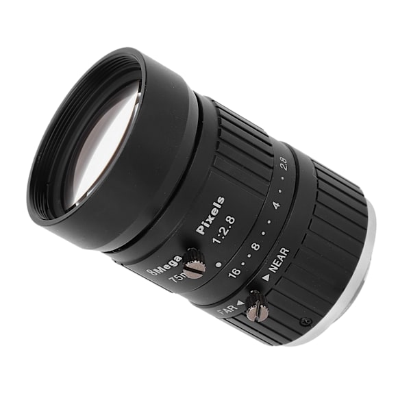 8MP objektiv C-fatning 75 mm brændvidde 1 tommer billedformat Manuel blænde til industrielt kamera