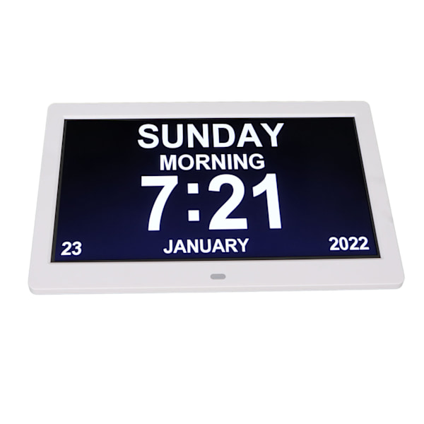 Digital fotoram 10 tum 1024x600 LCD väckarklocka fjärrkontroll 100-240V för hem AU-kontakt