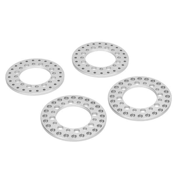 4st 1,9 tums hjul yttre pärllåsring aluminiumlegering Återanvändbara RC-tillbehör för Traxxas 1/10 RC-bil Silver