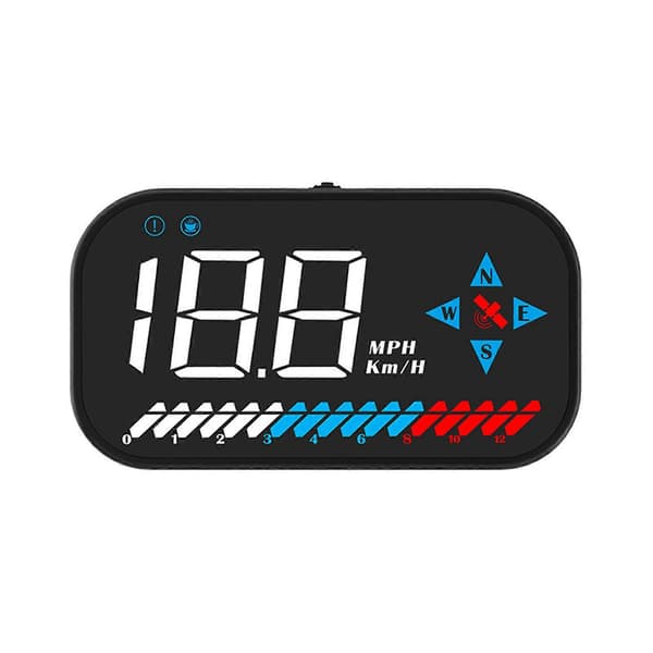 Head Up Display til Biler USB Genopladelig Køretøjshastighedsindikator Egnet til Alle Biler