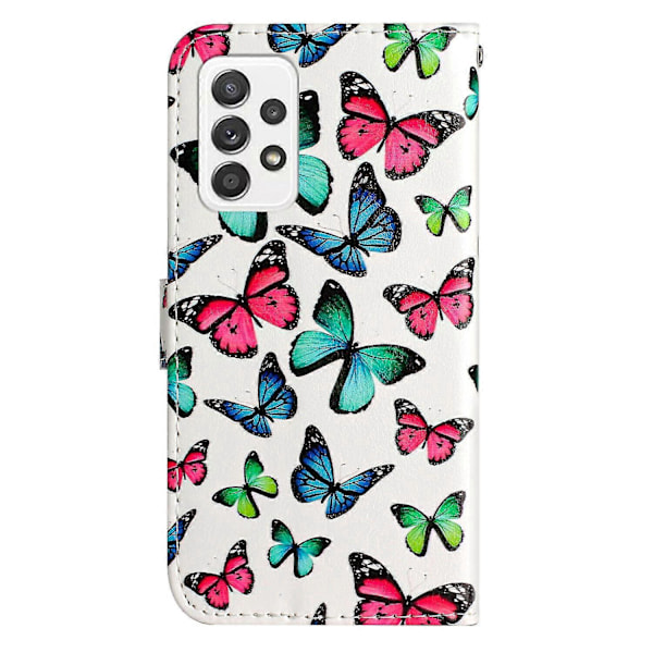 Kompatibel med Samsung Galaxy A33 5g Djur Blommor Målningsmönster Plånboksfodral med Kortfack Zekai C10