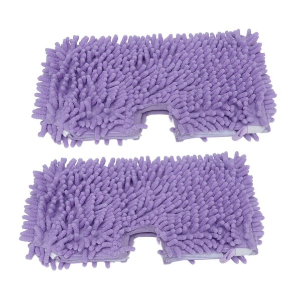 2 st moppbytesdynor Mjuk mikrofiber moppdukstillbehör passar för Shark S3601 S3501 Lila