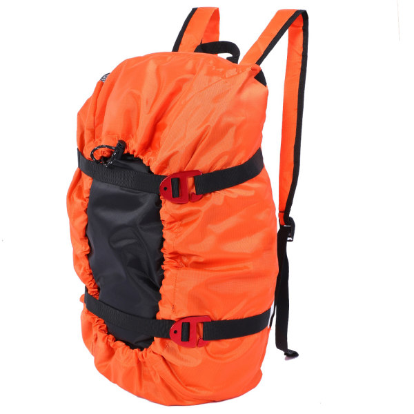 Rock Climbing Rope Kit Bag Vikbar axelrem för utomhuscampingvandring (orange)