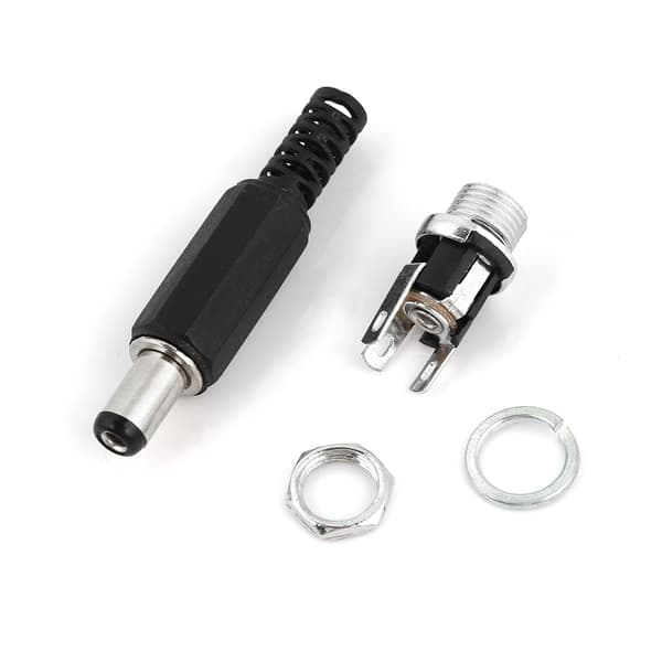 10 par 2.1x5.5mm 12V han- og hun-DC-strømstikadapterstik