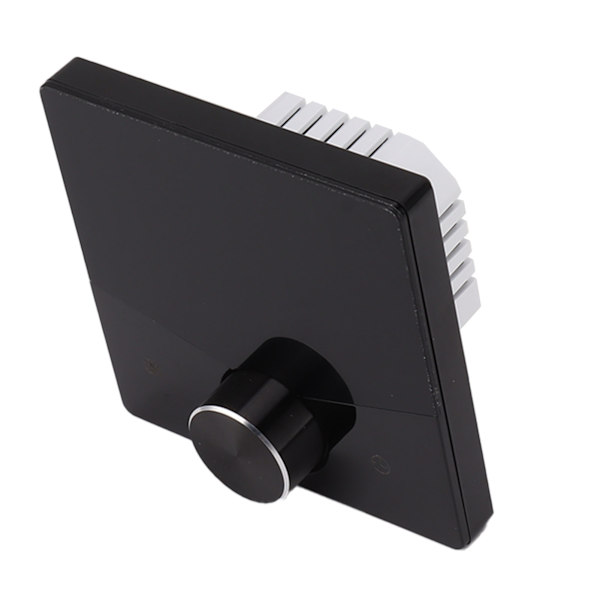 Smart termostat drejeknap design LCD farve display panel digital termostat til sauna rum gulvvarmesystem sort