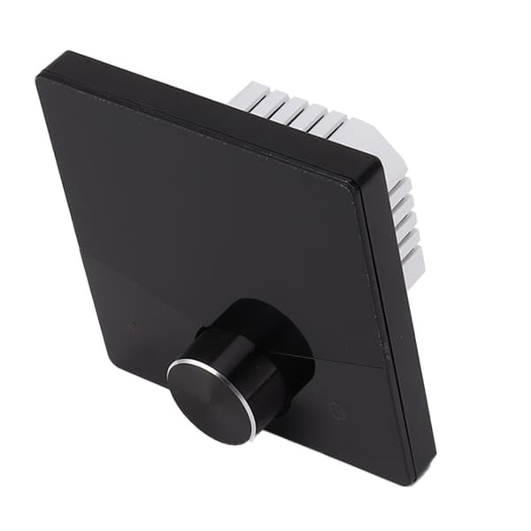 Smart termostat knapdesign LCD farvedisplaypanel digital termostat til saunarum gulvvarmesystem sort