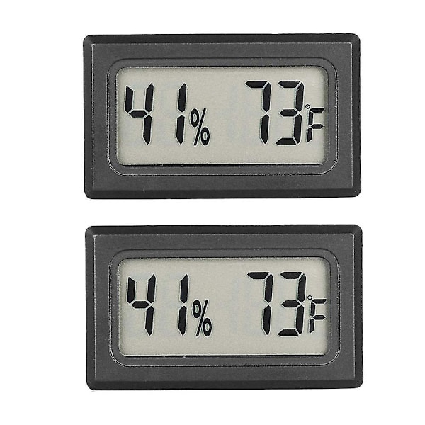 2-pack Mini LCD Digital Termometer Hygrometer Temperatur Luftfuktighetstestare för Kylskåp Akvarium - Luftfuktighet