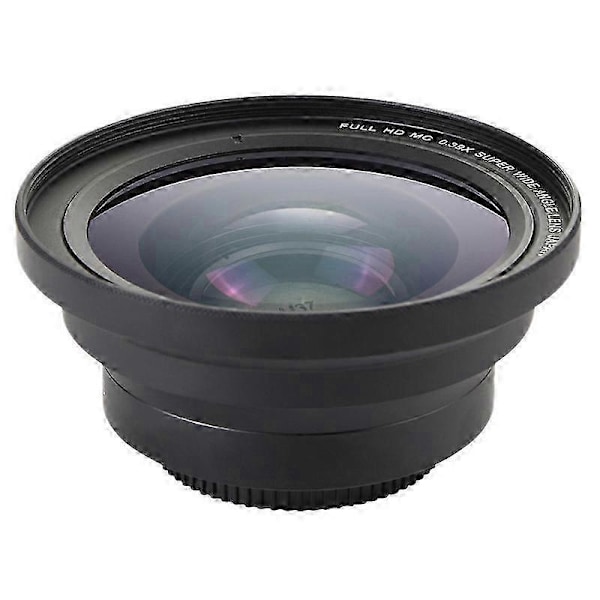 Profesjonell 37mm Makro+72mm Vidvinkelobjektiv 0.39X Full HD kompatibel med 4K videokamera