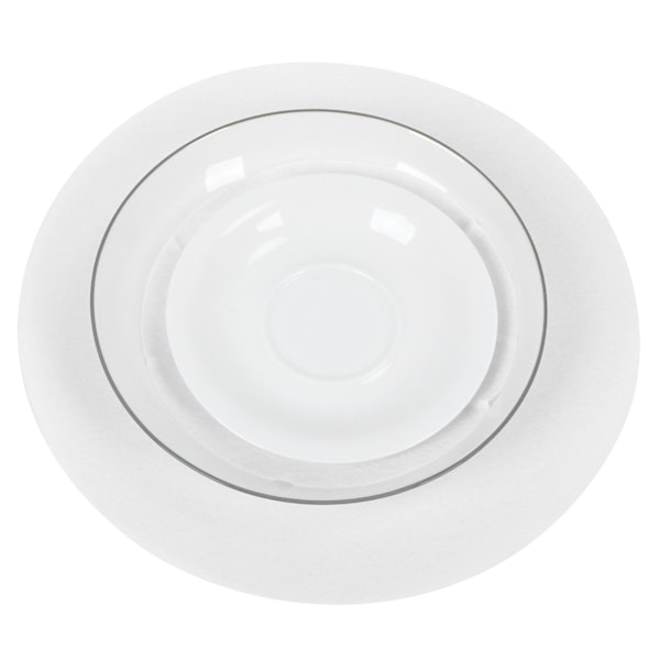 Filtbeskyttelse for tallerkener Anti-friksjons oppbevaringsseparator Isolasjonsmatte Matplate Porselensdeler (Hvit 24PCS)