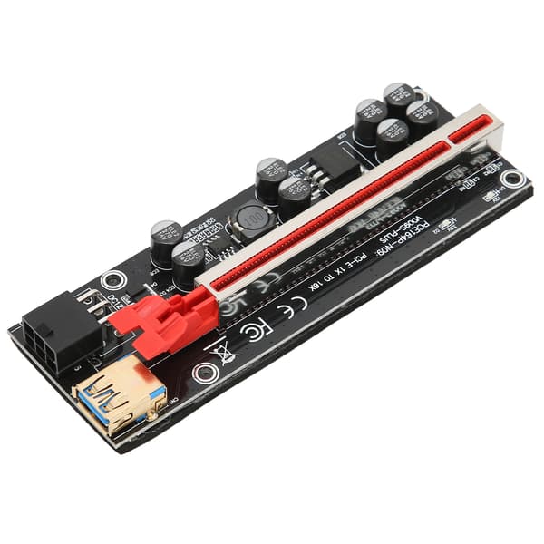 PCIE Riser-kort 8 faste kondensatorer Stærk anti-interferens GPU 1X til X16 til Windows 7 til Windows 8