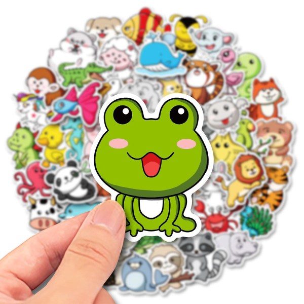 50 stk. Farm Animal Anti-Collision Window Stickers til forebyggelse af styrt