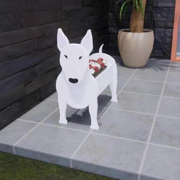 Ny Blomkruka Hund Planter Lätt Att Montera Kontor Heminredning Gåva Trädgård Gård Gräsmatta Utomhus Mops Planter