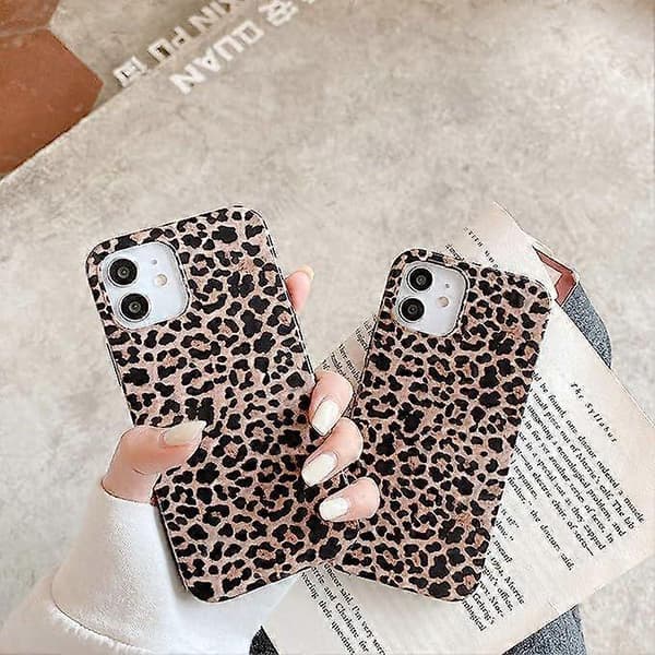 Leopard Cheetah Pattern Phone Case for iPhone 12 Promax Girly Design Soft Flexible Protective Luxury Rubber Gel Back Cover (iphone12Promax)