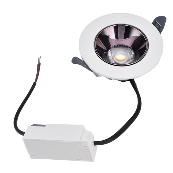 3,5 tommers 7W LED Downlight 220V Trykkstøpt Aluminium Innfelt Taklampe for Soveromdekorasjon