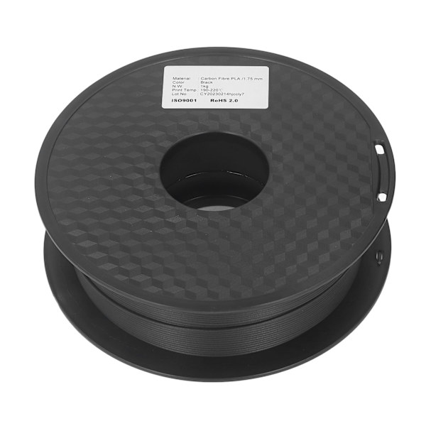 1,75 mm PLA-filament med kulfiber - Glattere ekstrudering, hurtig udskrivning, god sejhed - 3D-printerfilament