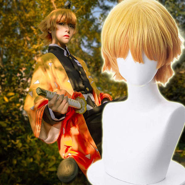 Cosplay Gradient Paryk Kostume Tilbehør Åndbar Justerbar Anime Tegneseriefigur Paryk