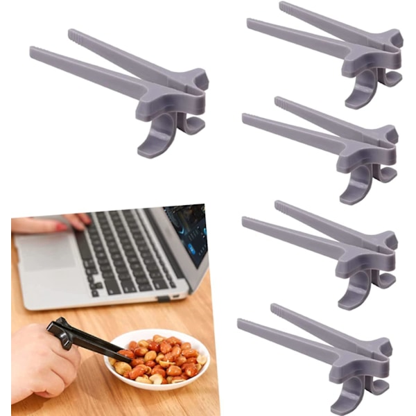 9,5*3cm Gamer Finger Ätpinnar, Finger Ätpinnar, Snacksmat Tänger, Plast Snacks Ätpinnar, Plast Mat Tänger, Lazy Helper Ätpinnar, Finger Ätpinnar