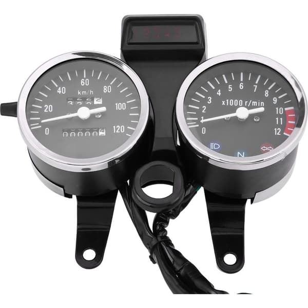 Suzuki GN125 speedometer med kilometertæller og omdrejningstæller