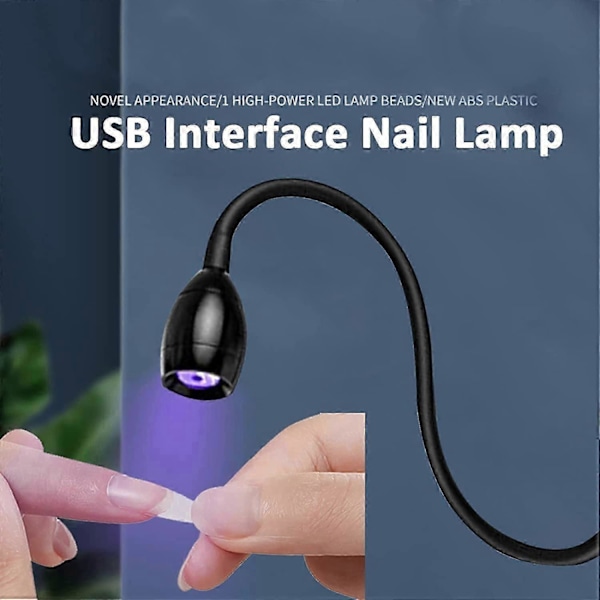 Negletørrer UV Lampe 3W Amerikansk Stil Neglegel Hærdningslampe Justerbart Hoved_SZXM