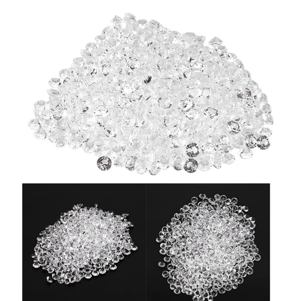 Transparenta akrylpärlor Bröllopsfest DIY-prydnad Vackra tillbehör Dekor (8mm 1000st)