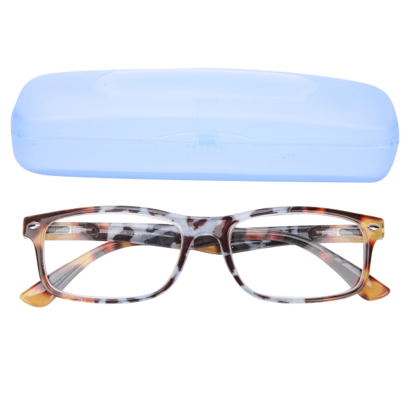 Blåljusblockerande läsglasögon Utsökta retroglasögon för äldre presbyopiska med låda (+300 )