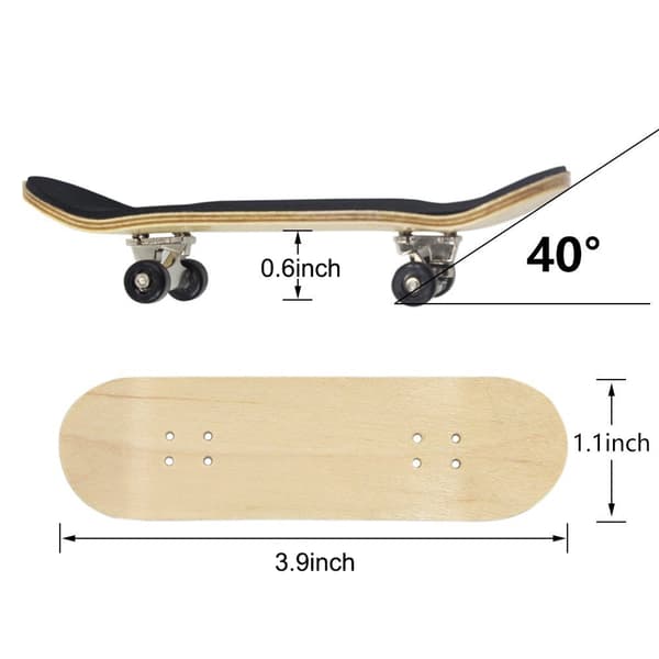 Mini Fingerboard Profesjonell Fingers Skateboard Lønnetre DIY Montering Skate Boarding Leketøy Julegave Til Barn