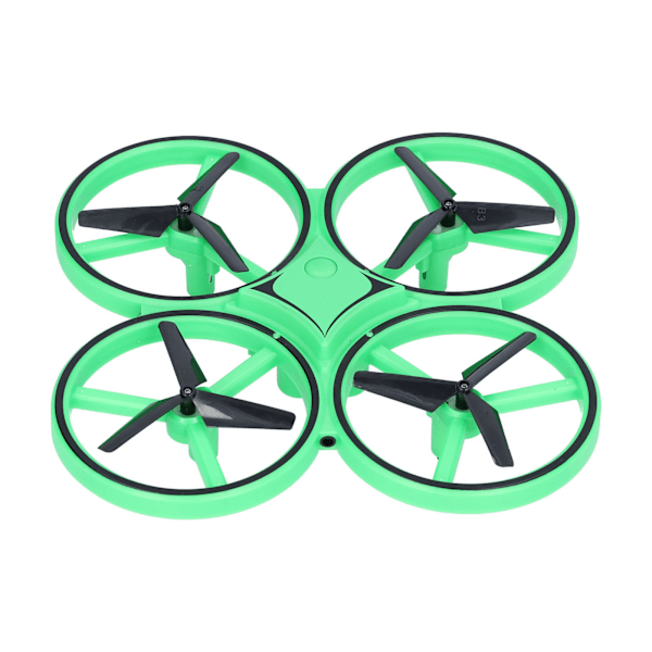 RC Mini Drone Gravity Sensor LED Light Quadcopter Barnelek med Dual Remote Control WatchGreen