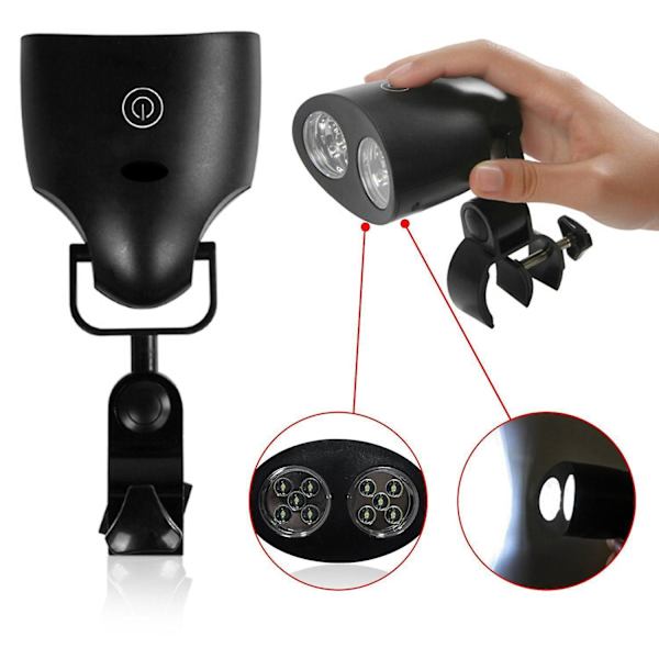 360 graders justerbar LED BBQ-grilllys med vanntett og varmebestandig design