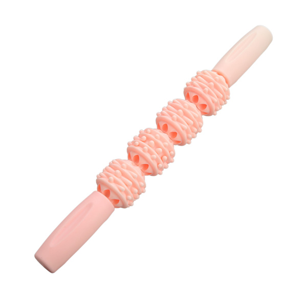 Muscle Roller Stick Håndholdt Trigger Point Body Therapy Roller Stick for å redusere sårhet Rosa