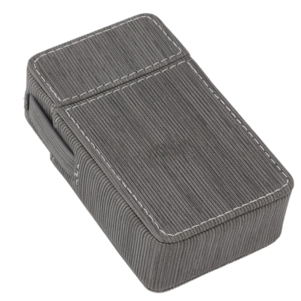 Cigarettboxhållare PU-flikdesign Bärbar cigarettbox Skyddande fodral för resor Daglig grå