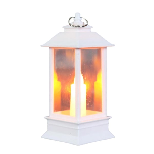 Juledekorasjon LED Vindlykt Jul Mikro Nattlys Julegave 13*5.5*5.5cm (hvit)