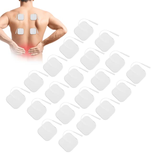 20 stk. / pose 4 x 4 cm Tens Elektrode Pads til TENS Massager Fysioterapi Maskine