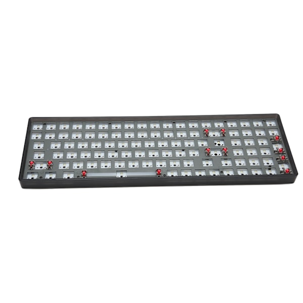 Mekanisk tastatur DIY-sett 100 nøkler Hot Swappable 5pin bryter 96% layout Trådløs kablet modulær mekanisk tastatur Svart