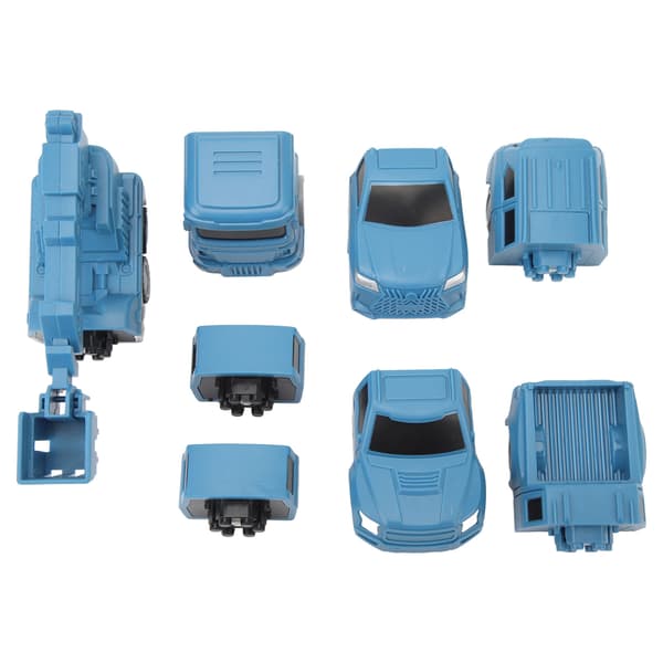 Transformer Robot Leksak Transform Robot Monterade Fordon Barn DIY Magnetisk Montering Byggbil Modell Leksak Typ B