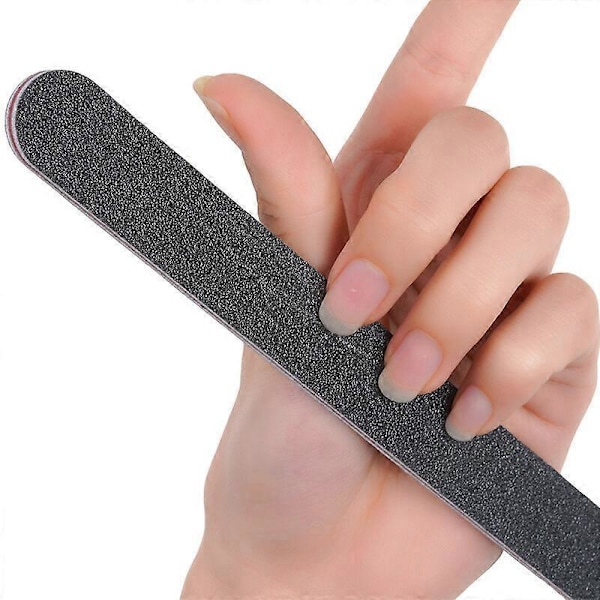 10-pack Professionella Nagelfilar, 100/180 Dubbelsidig Nagelfil, Naturlig Akryl Gel Nagelkonstfil för Manikyr, för Kosmetisk Manikyr, Hårsalong, Pe