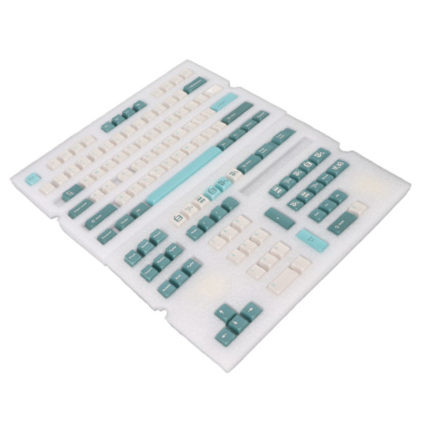 PBT-taster 128 nøkler levende farger falmefri holdbar PBT enkel installasjon mekanisk tastatur taster Chrysophoron
