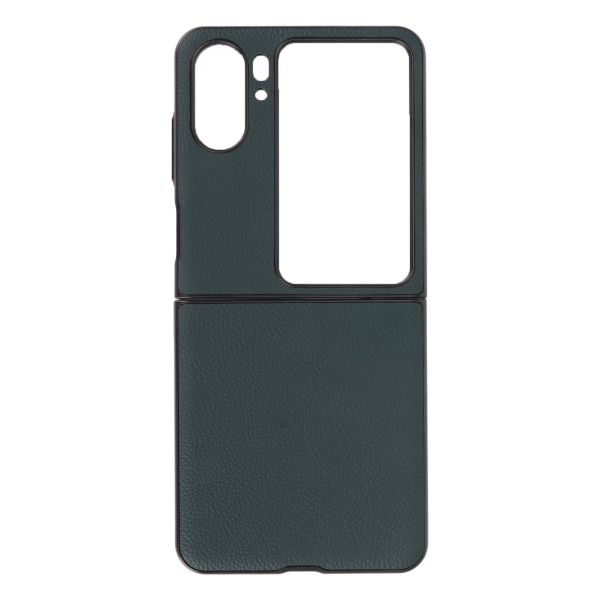 Veske for sammenleggbar telefon Premium ekte skinn beskyttende anti-dråpedeksel for Find N2 Flip Green