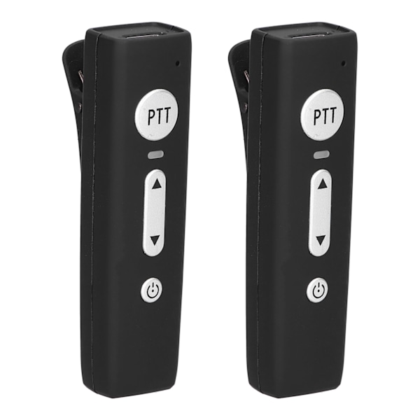 A01 Bluetooth Mini Walkie Talkies med øretelefon Ultralight trådløs 5.0 Walky Talky med mikrofon 100‑240VUS stik