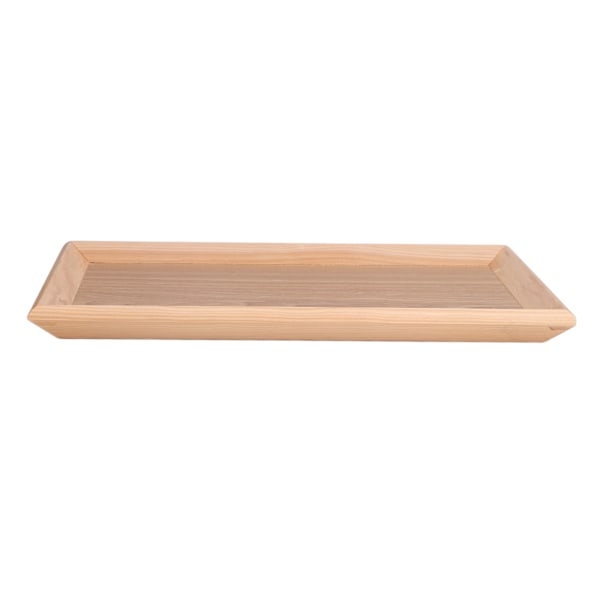 Træ serveringsbakke hjem kaffebar enkel elegant eftermiddagstebakke til fest familiefest 31,5 x 21,5 cm / 12,4 x 8,5 tommer