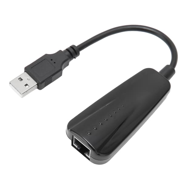 USB til Ethernet-adapter USB 2.0 til 10/100 Mbps Pluggbar LAN Nettverksadapter Kompatibel for Windows for Linux for OS X