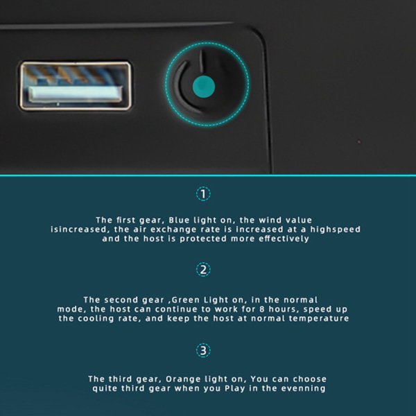 Kylfläkt för Xbox Series X Touch Three Justerbar vindhastighetsturbofläkt för Xbox Series X-tillbehör