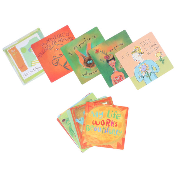 64 kortlekar Power Thought Cards engelskspråkiga positiva affirmationskort